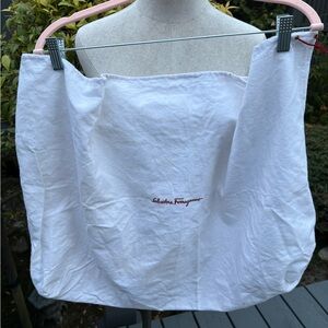 Authentic Salvatore Ferragamo Very Large Dust Bag with Red Drawstring
